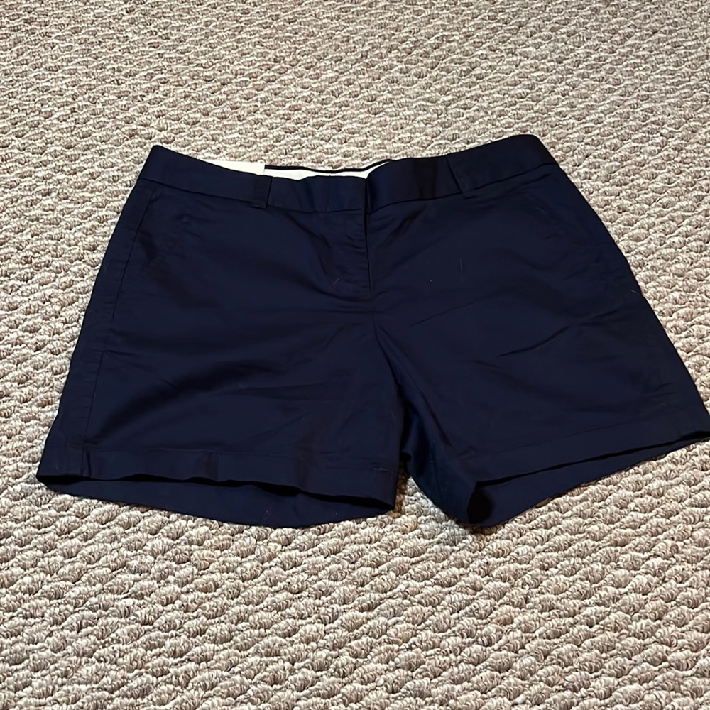 Size 6 J. Crew Chino Shorts NWT navy